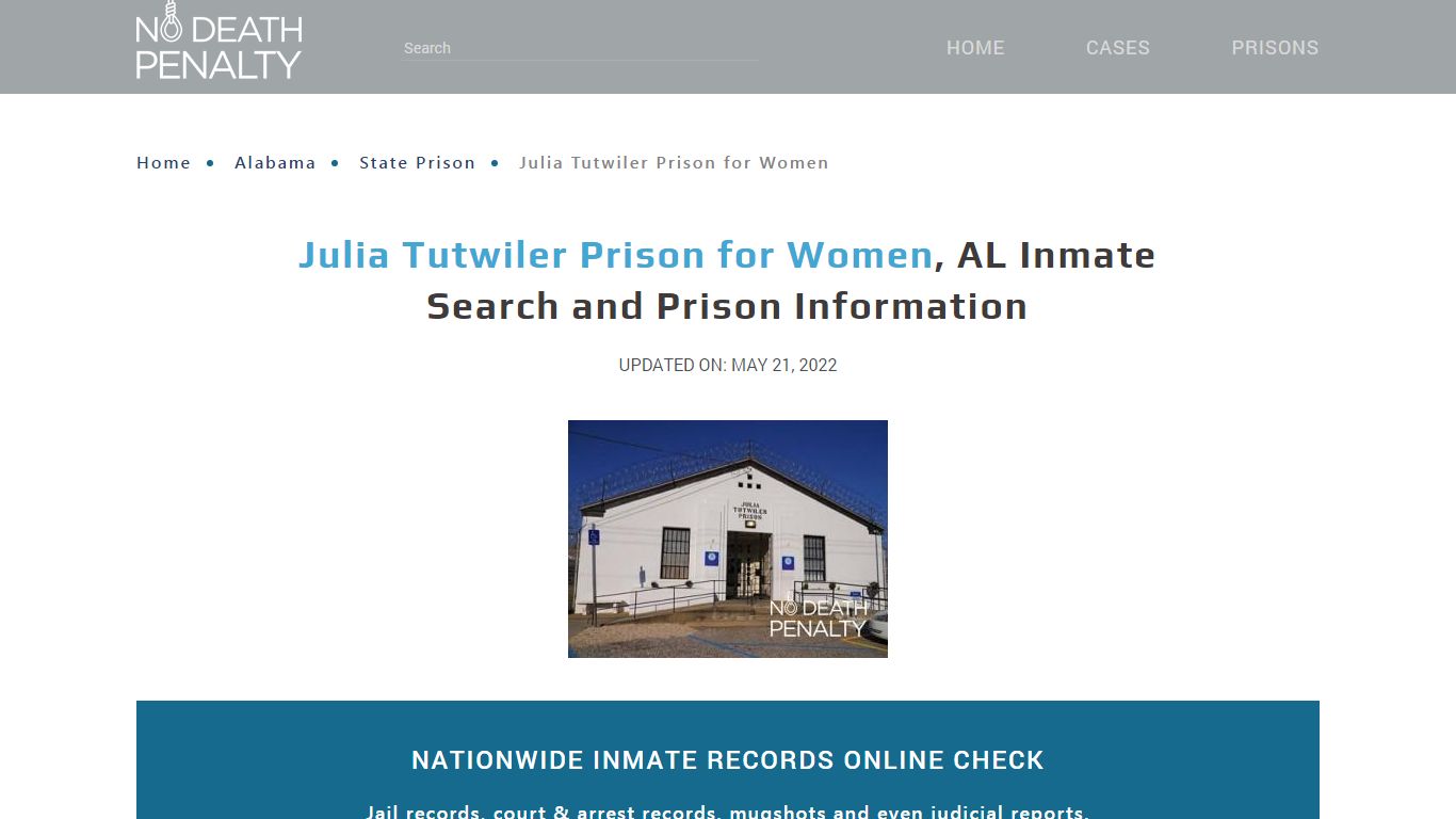 Julia Tutwiler Prison for Women, AL Inmate Search ...